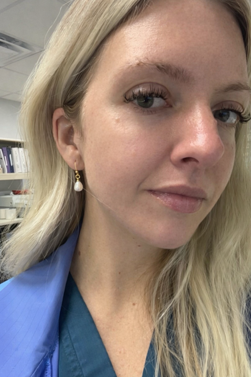 The Classic Pearl – Plastic Post Drop Earrings for Sensitive Ears