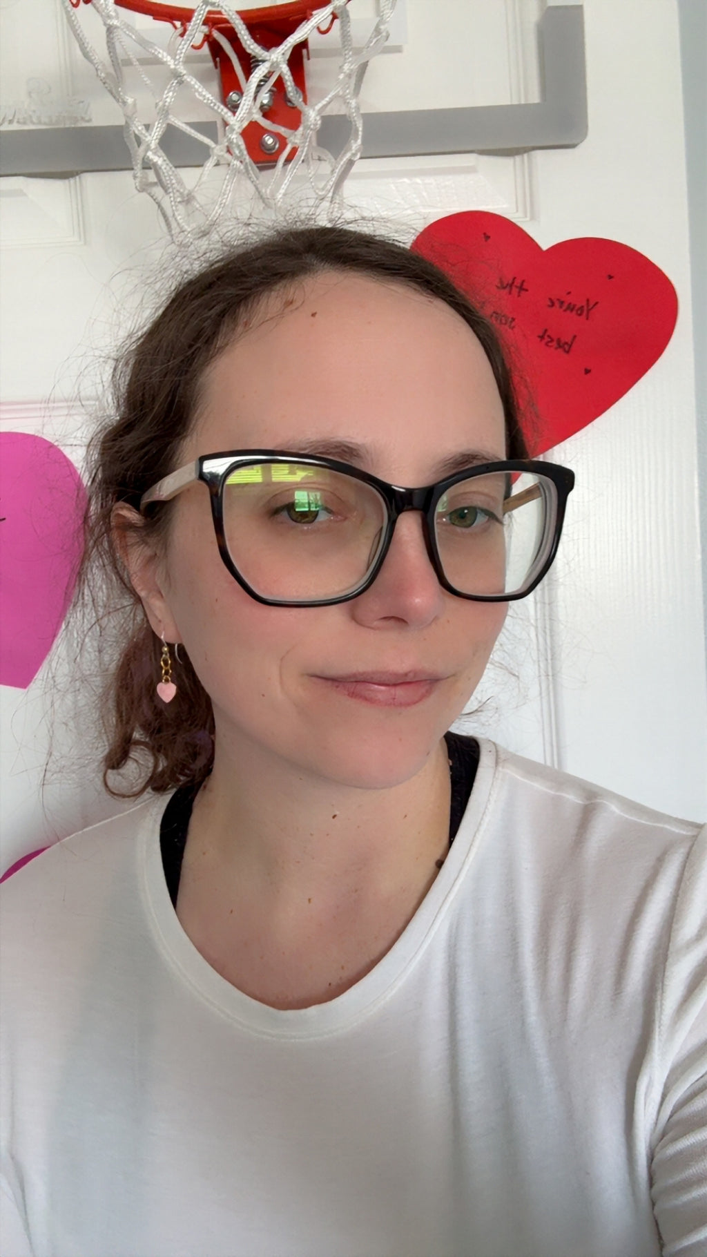 Heart Dangle Earrings – Hypoallergenic Plastic Posts