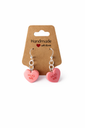 Hug Me Dangle Earrings – Pink Candy Hearts | Sensitive Ears Safe