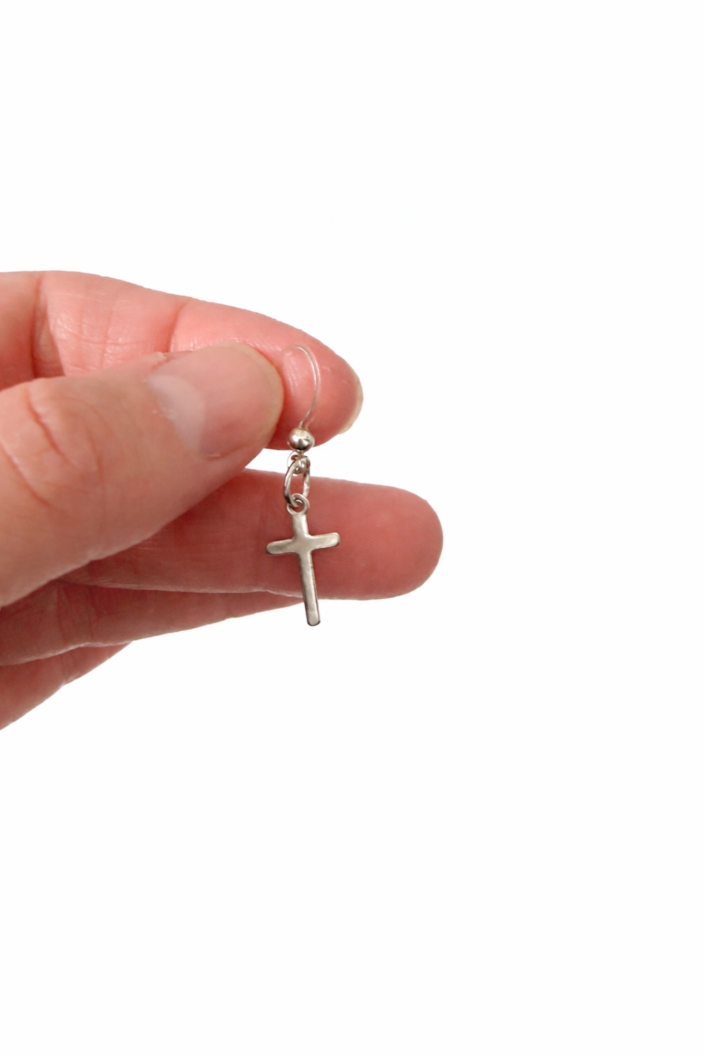 Cross Earrings | Plastic Post & Metal-Free Post