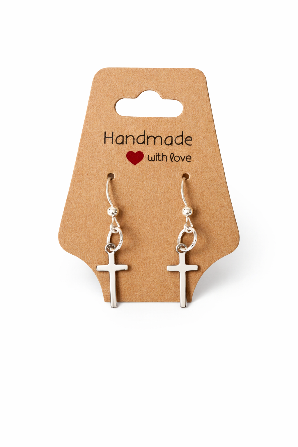 Cross Earrings | Plastic Post & Metal-Free Post