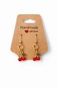 Sweet Cherry Earrings | Plastic Post | Sensitive Ear Friendly